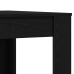Mesa de Comedor  Negra de Roble 140x74,5x76 cm de Madera de Ingeniería