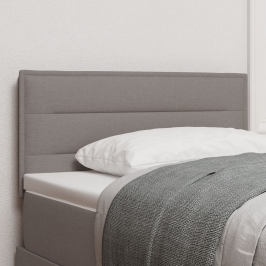Cabecera de diseño Lines taupe de  100 cm en tela