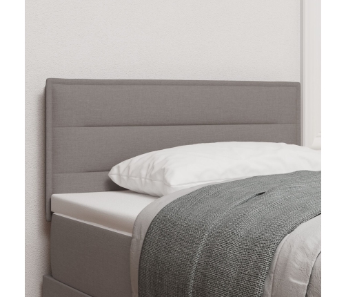 Cabecera de diseño Lines taupe de  100 cm en tela