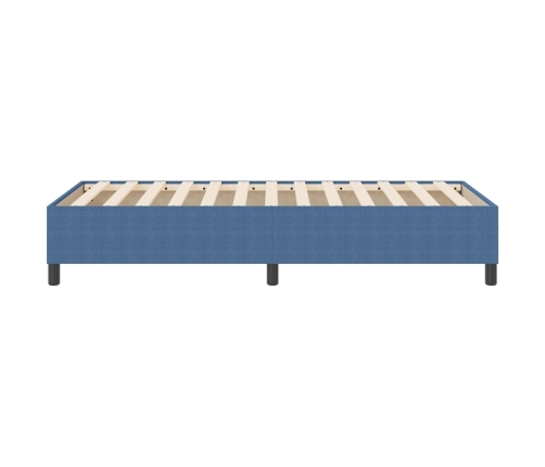 Cama Box Spring  Azul 90x200 cm en Tela de Pana
