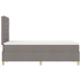 Cama Box Spring  con Colchón Taupe 120x200 cm Tela