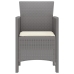 Silla de Jardín  Conjunto de 2 Gris claro y crema Polipropileno