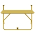 Mesa Plegable Colgante de Balcón  - Dorada, 60x40 cm, Acero