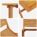 Conjunto de Bistro Plegable de 3 Piezas de Madera Sólida de Acacia de