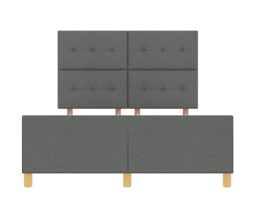 Estructura de cama  Gris oscuro 160x200 cm Tela