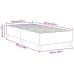Cama Box Spring  Azul 100x200 cm Tela de pana