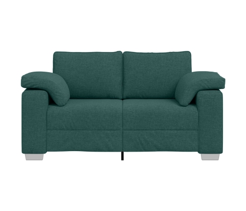 Sofá loveseat  Verde Oscuro 120 cm Tela
