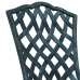 Conjunto de bistro de jardín de 3 piezas  Verde de aluminio fundido