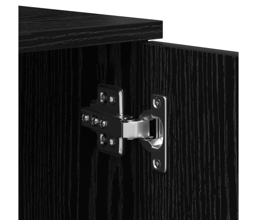 Estructura de Cama con Almacenamiento  Roble Negro 90x190 cm