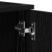 Estructura de Cama con Almacenamiento  Roble Negro 90x190 cm