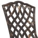 Juego de Bistro de Jardín de 3 Piezas de Aluminio Fundido Color Bronce
