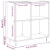 Armario para Registros en Roble Negro 84.5x38x90 cm