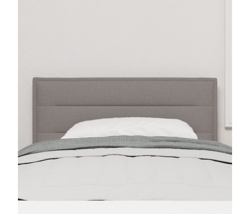 Cabecero LED Diseño Líneas Taupe 90 cm Tela