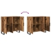 Sideboard  con 3 puertas de madera vieja 90x34x80 cm de madera compuesta