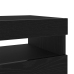 Mueble de TV  con luces LED en roble negro, 80x35x40 cm, de madera