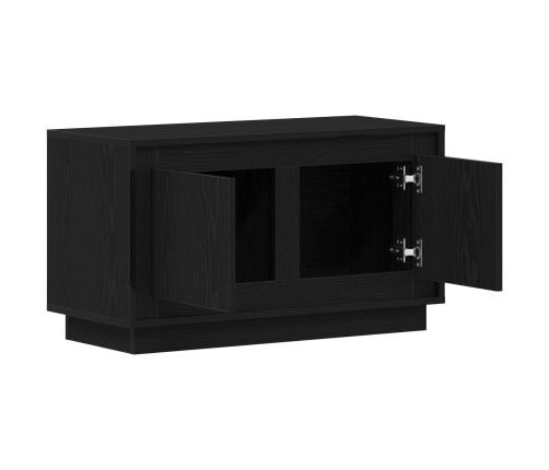 Mueble para TV  Negro Roble 80x35x45 cm Madera de ingeniería