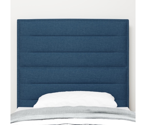 Cabecero  Diseño Líneas Azul 80 cm Tela