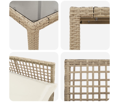 Juego de 2 Beige