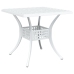 Conjunto de Bistro de Jardín de 3 Piezas  Blanco de Aluminio Fundido