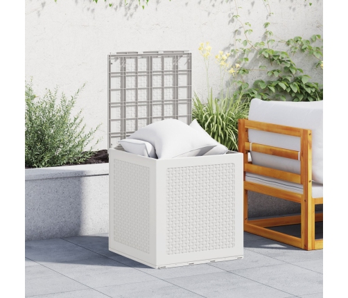 Caja de almacenamiento exterior  blanca 55x53x57 cm PP