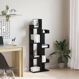 Estantería  Roble Negro 48x25,5x140 cm Madera Compuesta