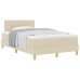 Cama con Somier  con Colchón Crema 120x200 cm Tela