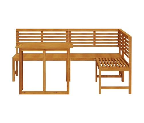 Conjunto de Bistro de Jardín de 3 Piezas de  en Madera Sólida de Acacia