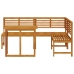 Conjunto de Bistro de Jardín de 3 Piezas de  en Madera Sólida de Acacia