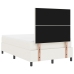 Cama con Base de Resorte  con Colchón Crema 120x200 cm Tela de Pana