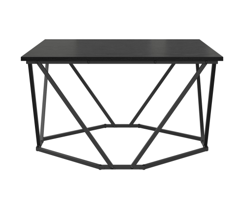Roble negro Metal Mediana Chic Mesa de café Rectangular