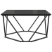 Roble negro Metal Mediana Chic Mesa de café Rectangular