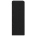 Gabinete Montado en la Pared con Puertas de Vidrio Roble Negro 69.5x34x90 cm