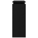 Mesa Consola  Negra de Roble 80x30x102 cm de Madera Compensada