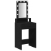 Mesa de tocador  con luces LED en color roble negro 50x41x140 cm