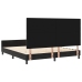 Estructura de Cama de Terciopelo Negro  180x200 cm
