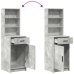 Conjunto de Tocador de 3 Piezas  en Gris Concreto de Madera Engineered