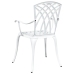 Sillas de Jardín  2 pcs en Aluminio Fundido Blanco