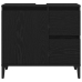 Conjunto de Muebles de Baño  Set de 3 Roble Negro Madera Diseñada