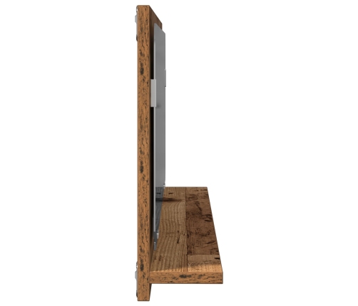Espejo de baño de madera vintage  90x10,5x37 cm