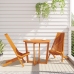Sillas de jardín plegables  2 pcs de madera maciza de acacia