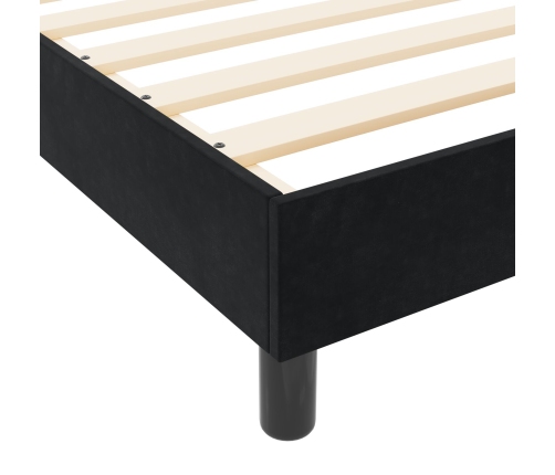 Estructura de Cama Negra 200x200 cm Terciopelo