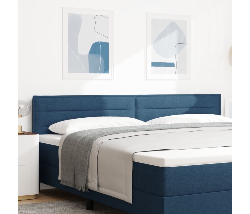 Cabecera de diseño Lines de  Azul 200 cm Tela
