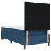 Cama Box Spring  con Colchón y Banco Azul 100x200 cm Tela