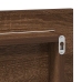 Gabinete Espejo de Baño  con Luz LED Roble Marrón 80x37 cm