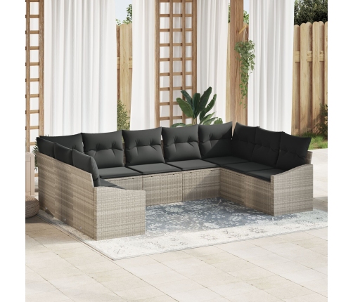 Conjunto de Sofás de Jardín Set de 9