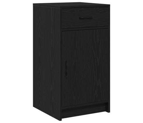 Set de Mesa de Tocador de 2 Piezas  con LED de Madera Elaborada Negra