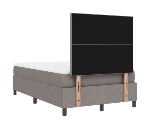 Cama con Somier  con Colchón Taupe 120x200 cm Tela
