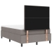 Cama con Somier  con Colchón Taupe 120x200 cm Tela