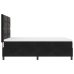 Cama con somier  y colchón Negro 140x200 cm Terciopelo