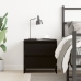 Cabecera de cama  Negro Roble 45x34x44,5 cm Madera de ingeniería